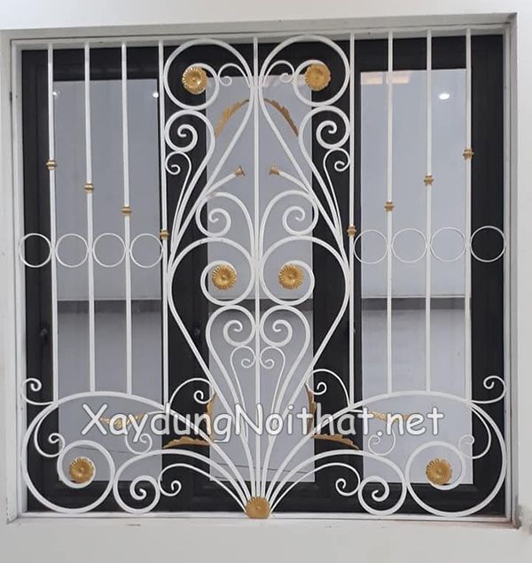 Hoa Sắt Cửa Sổ Mỹ Thuật – Xem Giá & 50 Mẫu Đẹp Không Thể Tin Nổi hoa sat cua so my thuat 13