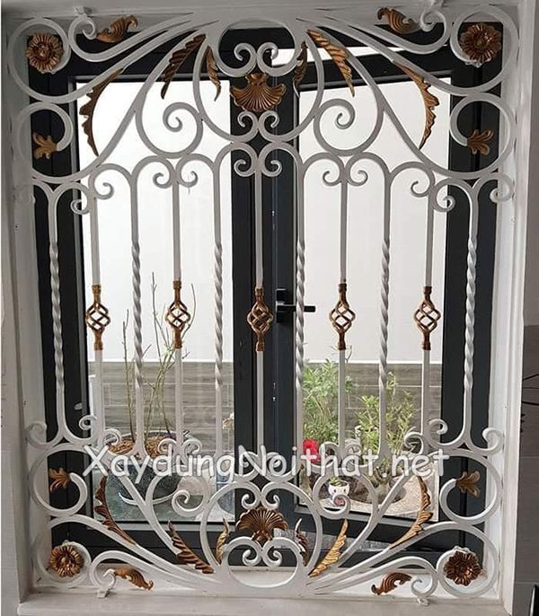 Hoa Sắt Cửa Sổ Mỹ Thuật – Xem Giá & 50 Mẫu Đẹp Không Thể Tin Nổi hoa sat cua so my thuat 14
