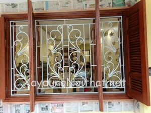 Mẫu hoa sắt cửa sổ mỹ thuật đẹp