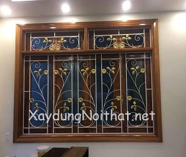 Hoa Sắt Cửa Sổ Mỹ Thuật – Xem Giá & 50 Mẫu Đẹp Không Thể Tin Nổi hoa sat cua so my thuat 30