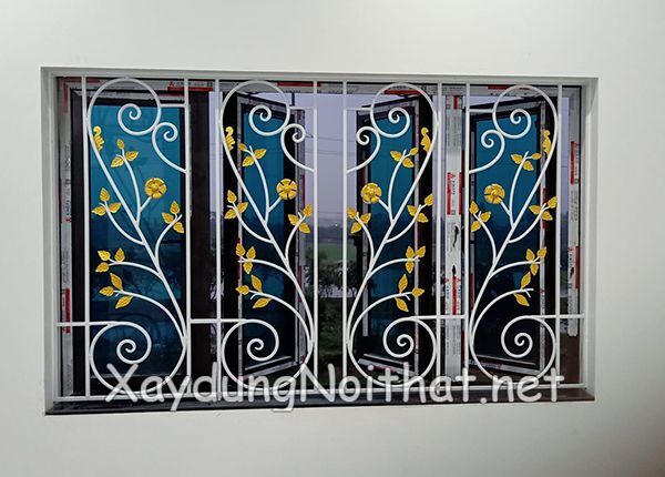 Hoa Sắt Cửa Sổ Mỹ Thuật – Xem Giá & 50 Mẫu Đẹp Không Thể Tin Nổi hoa sat cua so my thuat 31