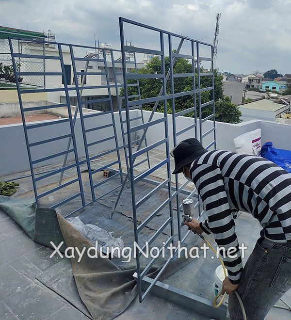 Báo Giá Khung Sắt Bảo Vệ Mới Nhất – Xem Ngay 30 Mẫu Đẹp, An Toàn! khung sat bao ve 26