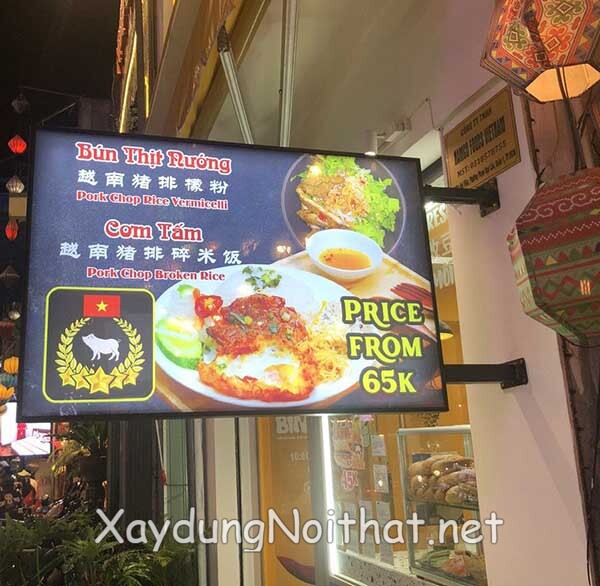 Làm Bảng Hiệu Hộp Đèn Đẹp – Xem Báo Giá & 50 Mẫu Hot Nhất Hiện Nay bang hieu hop den 12