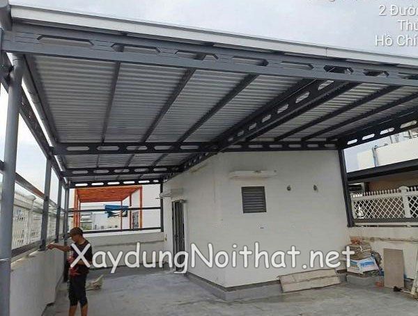 Mái Tôn Sân Thượng Đẹp – Xem Ngay Mẫu Hot & Giá Thi Công Cực Tốt! mai ton san thuong 16