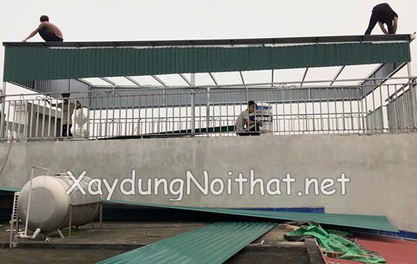 Mái Tôn Sân Thượng Đẹp – Xem Ngay Mẫu Hot & Giá Thi Công Cực Tốt! mai ton san thuong 35